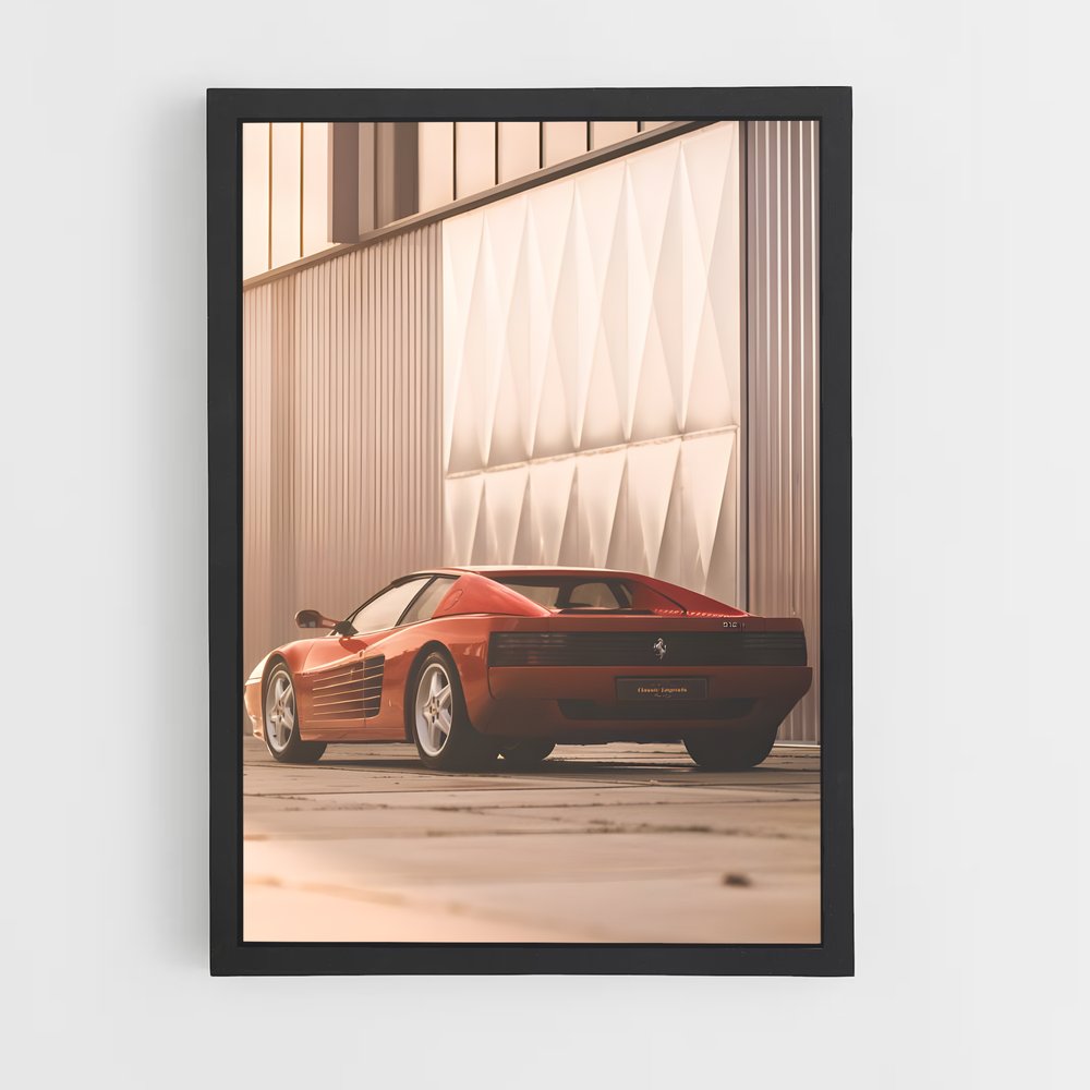 Poster Vitesse élégance épurées – affiche Ferrari (vue 2)